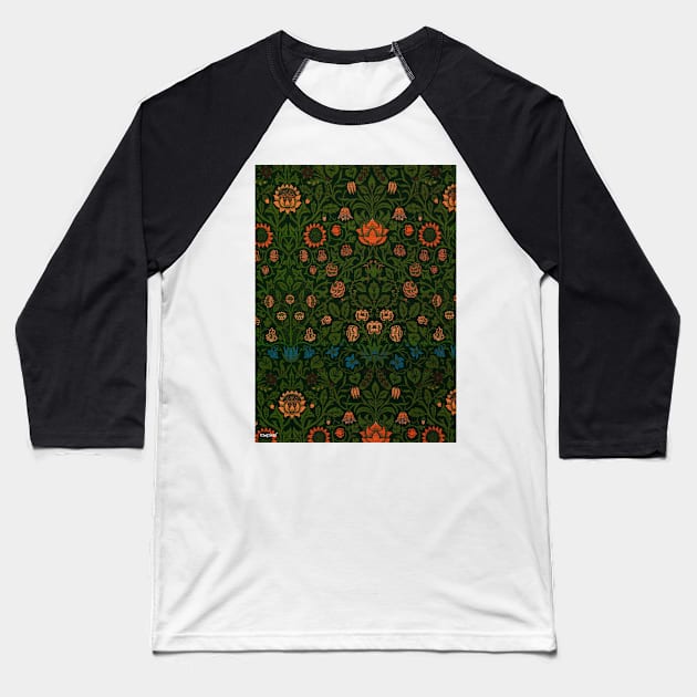 Violet and Columbine by William Morris Baseball T-Shirt by seacucumber